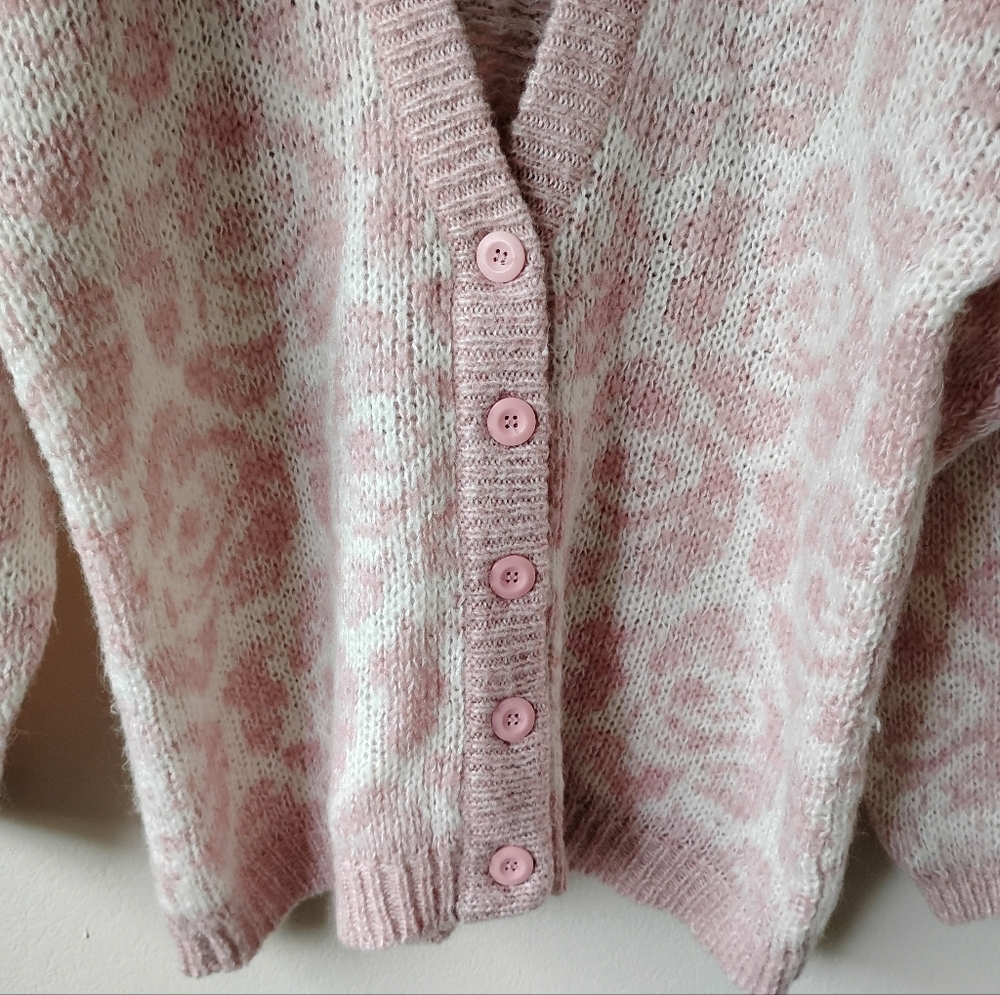 Vintage Tarazzia Pink Size L Cardigan - Picture 5 of 12
